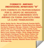 FORMATOS AMPARO INDIVIDUAL Apartado "B"